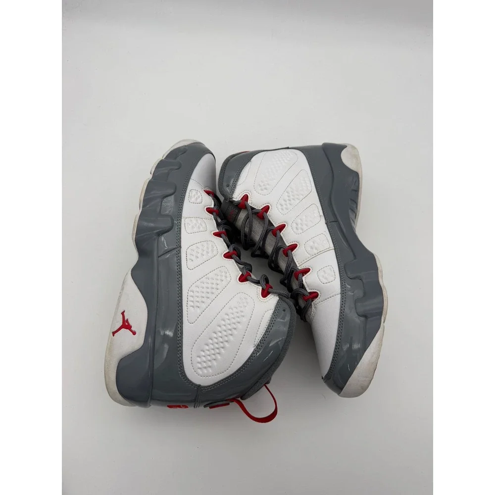 Air Jordan 9 Retro Fire Red White Grey CT8019-162 Mens 11.5 Basketball Sneakers